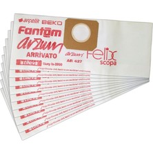 Teknik Durak Fantom Uyumlu Jumbo cc 5400 Süpürge Kağıt Toz Torbası 10 Adet