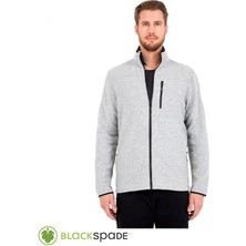 Blackspade Önden Fermuarlı Polar Mont Gri