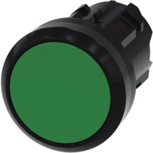 Siemens 3SU1000-0AB40-0AA0 - 22MM Plastik Yeşil Yaylı Buton Kafası