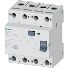 Siemens 5SV3345-6 - 125A 30MA Tip A 4p Kaçak Akım Koruma Rölesi