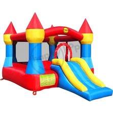 Budi Kaydıraklı Zıplayan Kale Şişme Oyun Parkı 365X265X