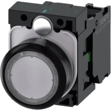 Siemens 3SU1100-0AB70-1BA0 - 22MM Plastik Renksiz 1no Yay Dönüşlü Buton