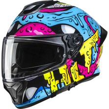 Hjc C71 Squeeze MC28 Kapalı Motosiklet Kaskı