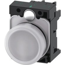 Siemens 3SU1102-6AA60-1AA0 - 22MM Plastik 24VAC/DC Beyaz Komple Sinyal Lambası