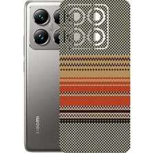 Kapps Xiaomi 14T Pro ile Uyumlu Rainbow Serisi Premium Arka Kapak Kaplama(Kenarlar Yoktur!)