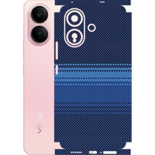 Kapps Vivo V60 Lite ile Uyumlu Rainbow Serisi Premium Arka Kapak Kaplama(Kenarlar Yoktur!)