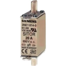 Siemens 3NE1814-0 20A 000 Boy Sitor Nh Bıçaklı Sigorta