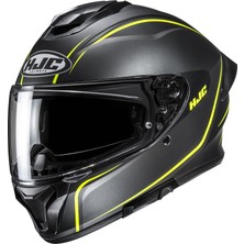 Hjc C71 Quez MC3HSF Kapalı Motosiklet Kaskı Siyah Neon Sarı