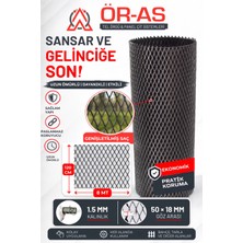 Ör - As Tel Örgü & Panel Çit Sistemleri Genişletilmiş Saç Sık Göz Aralıklı Kümes Teli (- 120 cm Yükseklik 8 mt Uzunluk -)