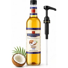 Simonelli Hindistan Cevizi Aromalı Kahve Şurubu 700 ml - İçecek ve Kokteyl Şurubu (Pompa Dahil)