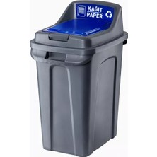 Planet Aydınlar Geri Dönüşüm Çöp Kovaları 70 Lt.kapalı Kapak 8 Adet