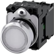 Siemens 3SB6116-0DB60-1BA0 - 22MM Led'li Plastik Buton Beyaz 230V Ac