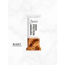 Zbarz Yer Fıstıklı Kurabiye ve Karamel Aromalı High Protein Bar | 8 × 35 G