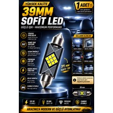 Duolight 39MM Sofit LED Ampul 1 Adet 12V Canbus Beyaz Işık Tavan Bagaj Torpido Plaka Iç Aydınlatma