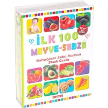 1765 Flash Card Ilk 100 Meyveler Eği̇ti̇ci̇ Kartlar