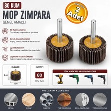 Meşem MSM4562 Saplı Mop Zımpara Matkap Uyumlu 30-20 mm Zımpara (2 Adet)