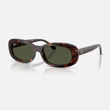 Ray-Ban Kadın Güneş Gözlüğü 0RB2221 902/31 53 Mat Kemik Çerçeve UV 400 Filtreli Yeşil Cam