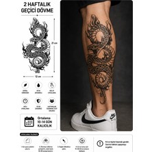Tattoo Gerçekçi Yılan  Model Geçici Kol Bacak Geçici Sticker Yapıştırma Dövme