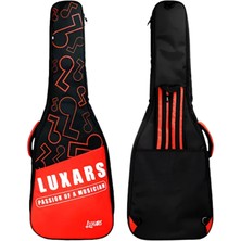 Luxars Melody 10MM Classıcal Softcase Klasik Gitar Kılıfı Siyah Kırmızı