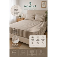 Mossyna Avantajlı Lastikli Çarşaf Seti | +2 Yastık Kılıfı | 30 cm Yatak Yüksekliğine Uygun | Ölçü Seçenekli
