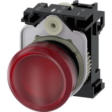 Siemens 3SU1106-6AA20-1AA0 - 22MM Plastik 230VAC Kırmızı Komple Sinyal Lambası