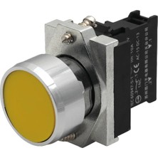 Siemens 3SB6160-0AB30-1BA0 - 22MM 1 No Yay Dönüşlü Butonlar Metal Sarı
