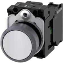 Siemens 3SB6160-0AB60-1BA0 - 22MM 1 No Yay Dönüşlü Butonlar Metal Beyaz