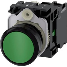 Siemens 3SU1150-0AB40-1BA0 - 22MM Metal Yeşil 1no Yay Dönüşlü Buton