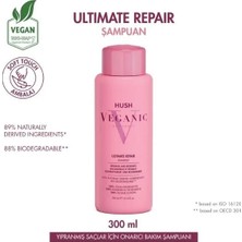 Hush Veganic Ultimate Repair Yıpranmış Saçlar Için Onarıcı Şampuan 300 ml