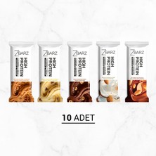 Zbarz High Protein Mix Kutu | 10 Protein Bar | 5 Farklı Lezzet | 10 × 35 G