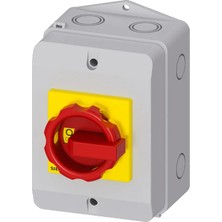 Siemens 3LD2164-0TB53 25A 3p Sarı-Kırmızı Kutulu Acil Stop Şalteri
