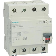 Siemens 5SV3346-4 - 63A 30MA Tip Sı 4p Kaçak Akım Koruma Rölesi