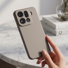 Caseonn Oppo Find X9 Pro Kılıf Kamera Korumalı Mikrofiber Astarlı Lansman Gri