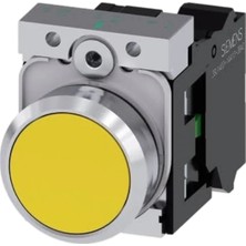 Siemens 3SU1152-0AB30-1BA0 - 22MM Metal Işıklı Sarı Buton
