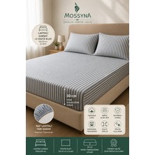 Mossyna Avantajlı Lastikli Çarşaf Seti | +2 Yastık Kılıfı | 30 cm Yatak Yüksekliğine Uygun | Ölçü Seçenekli