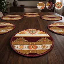 Bk Gift 6 Adet El Yapımı Anadolu Izleri Kilim Kumaşı Supla Koleksiyonu 27CM -1