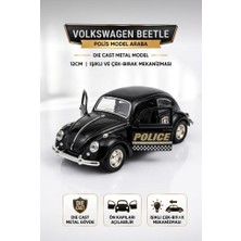Farbu Oyuncak 1:36 Ölçek Işıklı Çek-Bırak Diecast Metal Klasik Vosvos  Klasik Tosbağa Minitro Oyuncak Model Araba