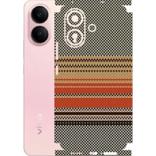 Kapps Vivo V60 Lite ile Uyumlu Rainbow Serisi Premium Arka Kapak Kaplama(Kenarlar Yoktur!)