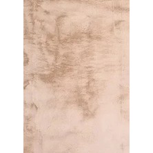 Çam Halı Tavşan Poly RPTF2408 Peluş Halı -Bej- Yüksek Kalite-Ekstra Yumuşak - Kaymaz Özel Tabanlı - Özel Ölçü