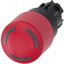 Siemens 3SU1001-1GB20-0AA0 - 22MM Plastik Çevir-Kur Işıklı 30MM Acil Stop