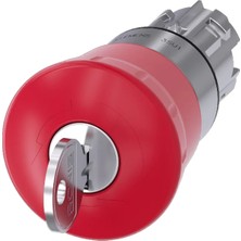 Siemens 3SU1050-1HF20-0AA0 - 22MM Metal Kilitli 40MM Acil Stop Buton