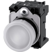 Siemens 3SU1152-6AA60-1AA0 - 22MM Metal Beyaz Komple Sinyal Lambası