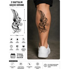 Tattoo Gerçekçi Kartal ve Yılan  Model Geçici Kol Bacak Geçici Sticker Yapıştırma Dövme