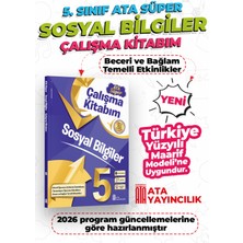 Ata Yayıncılık 5. Sınıf Sosyal Bilgiler Ata Süper Çalışma Kitabım Yeni