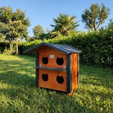 Pati Emlak 4 Yuvalı Kedi Evi