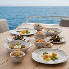 Happy Chef Old Ivory 8 Parça Yemek Takımı, Çanta Hediyeli, Thermoset Melamin