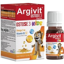 Argivit Ostosse3 Kids Omega-3 ve Vitamin D3 Içeren Takviye Edici Gıda 10 ml
