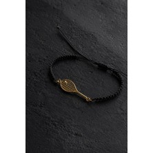 Nalia Takı Tenis Raketi Gümüş Bileklik (Gold)