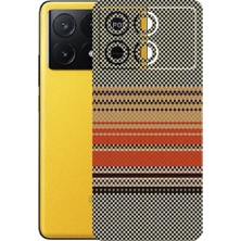 Kapps Poco X6 Pro ile Uyumlu Rainbow Serisi Premium Arka Kapak Kaplama(Kenarlar Yoktur!)