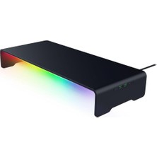 Razer Monitör Standı Chroma - Chroma Rgb Özellikli 4 Yönlü Usb-C Hub'lı Alüminyum Monitör Standı (50CM x 21CM x 7.85CM - Teşhir